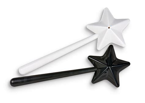 Salt and pepper shakers with a whimsical magic wand design